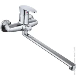 Змішувач для ванни Silver VEGA PL L350 з душовим набором (SLHO0752CR)