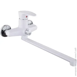 Смеситель для ванны Silver VEGA PL L350 с душевым набором (SLHO0752WH)