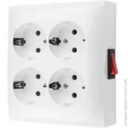 Розетка Simon Connect Aquaclick ACGSZN4W1/11 білий
