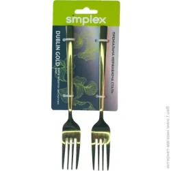 Simplex Набір десертних вилок Dublin Gold 2 шт