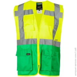 Sizam Жилет сигнальный Coventry р. M 30145 зеленый с желтым