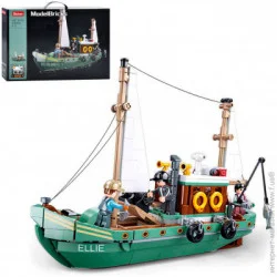 Конструктор Sluban Model Bricks: Рыболовная лодка (M38-B1119) 610 шт.