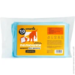 Пеленки, подстилки Smartis Пеленка 60x60 см, 38г/4г 10 шт. для собак