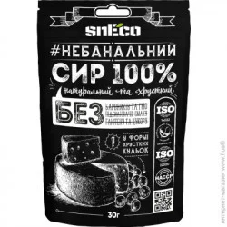 Снеки snEco Сир Сушений Спінений «Класичний» 30г (4823095808407)