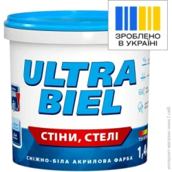 Sniezka Фарба акрилова водоемульсійна Ultra Biel мат білий 1л 1.4кг