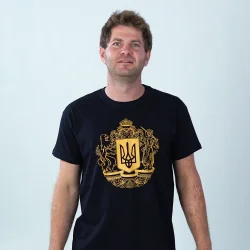 Sol`S Футболка мужская Imperial 190 Герб Украины 11500309/137XL р.XL черный