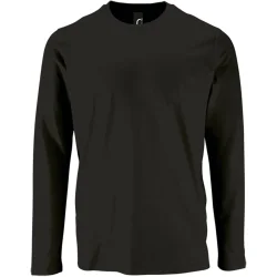 Лонгслив Sol`S Футболка с длинным рукавом Imperial LSL Men р. M насыщенный черный