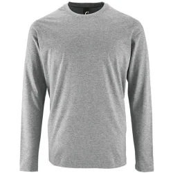 Лонгслив Sol`S Футболка с длинным рукавом Imperial LSL Men р. XXL серый меланж