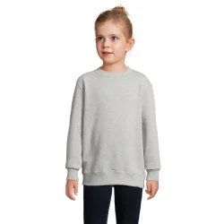 Толстовка Sol`S Свитшот унисекс  Supreme Kids р.140 серый меланж 1324935010A
