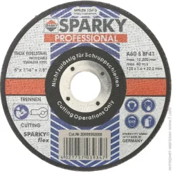 Відрізний диск Sparky Круг відрізний по металу 125x1,6x22,2 мм 20536393
