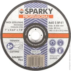 Отрезной диск Sparky Круг отрезной по нержавеющей стали 180x2,0x22,2 мм