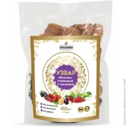 Сухофрукти Spektrumix Суміш сухих фруктів Узвар яблучно-сливовий з кизилом 400 г