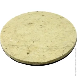 Войлочные насадки, круг полировальный 125 мм для металл, пластик, стекло S&R На липучке d 125 тонкошерстный S&R