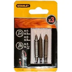 Біта Stanley PZ1-SL5/PZ2-SL6/SL4-SL7.2 48мм, 3шт. (STA61380)