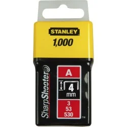Скобы Stanley Light Duty А 4мм, 1000шт. (1-TRA202T)