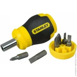 Отвертка Stanley Stubby Multibit, 7пр. (0-66-357)