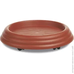 Stefanplast Поддон пластиковый Gervaso круглый (81400) светло-коричневый