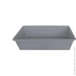Открытый лоток под наполнитель Stefanplast Туалет Tray 2 50х35х12 см серый