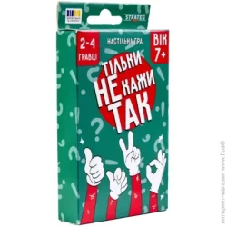Настільна гра Strateg Карткова гра "Тільки не кажи Так" 30670/1 українською мовою