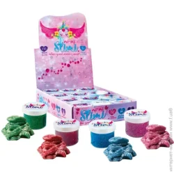 Strateg Слайм "Mi-mi Slimi" з глітером, 100 г асорті (71821)
