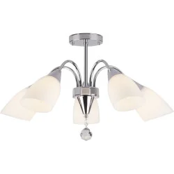 Strotskis Люстра стельова Ellene 5x40 Вт E27 білий/хром 30149/5