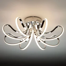 Strotskis Люстра світлодіодна Lilium 80 Вт LED-модуль хром 90079/8
