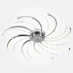 Strotskis Люстра світлодіодна Twist 64 Вт LED-модуль хром 90054/8