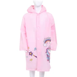 Susino Дощовик для дівчинки Единорожки р.130 рожевий RP211 XXL (130-145)