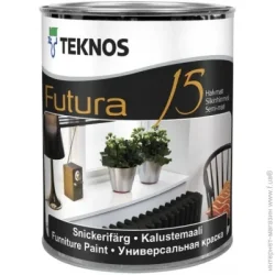 Емаль Teknos Фарба Futura 15 база 3 напівмат 2.7л