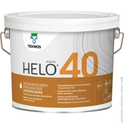 Teknos Лак Helo AQUA 40 полуглянец 2,7 л бесцветный