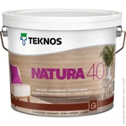Teknos Лак акриловый NATURA 40 полуглянец 0,9 л бесцветный