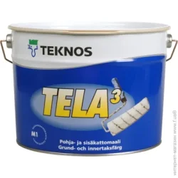 Teknos Ґрунтувальна фарба акрилатна TELA 3 глибокий мат білий 18л