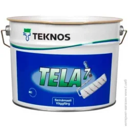 Teknos Фарба інтер'єрна акрилатна TELA 7 мат білий 9л