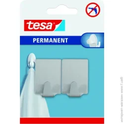 Tesa Крючки металлические прямоугольные L permanent 2 шт