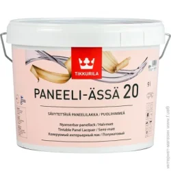 Tikkurila Лак Paneeli-Assa 20 напівмат 9 л