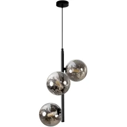 Светильник Tk Lighting Подвес ESTERA 3xG9 дымчатый/черный 5767