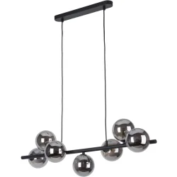 Світильник Tk Lighting Люстра підвісна Estera 7PL 7xG9 димчастий