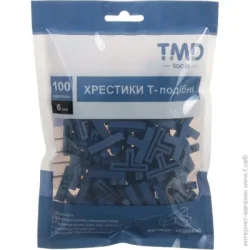 TMD Хрестики для плитки Т-подібні 6 мм 100 шт/уп
