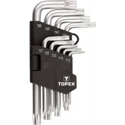 Набір ключів Topex Torx T10-T50, 9шт. (35D960)