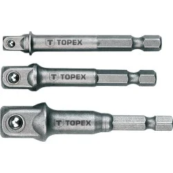 Адаптер Topex Перехідники 1/4 ", 3/8", 1/2 "DR, 3шт. (38D151)
