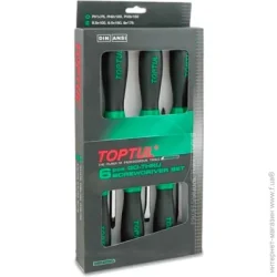 Викрутка Toptul Набір викруток ударних 6 шт. (PH1x75, PH2x100, PH3x150, SL5,5x100, SL6,5x150, SL8x175) PH 1x75175 мм GAAE0613