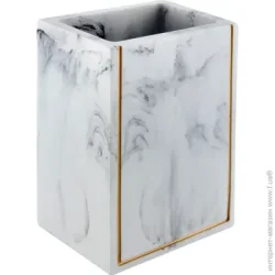 Trento Стакан Veil белый мрамор