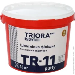 Triora Шпаклевка TR-11 putty белоснежная 16 кг