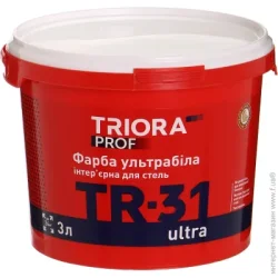 Triora Фарба акрилова водоемульсійна TR-31 ultra мат ультра білий 3л