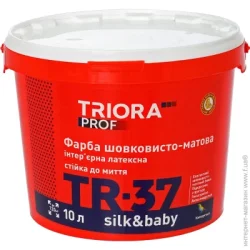 Triora Фарба латексна водоемульсійна TR-37 silk&baby шовковистий мат білий 10л