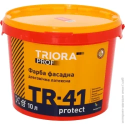 Triora Фарба латексна водоемульсійна TR-41 protect мат білий 10л