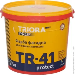Triora Фарба латексна водоемульсійна TR-41 protect мат білий 5л