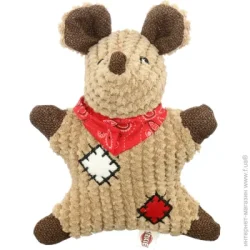 Trixie Игрушка для собак Мышка с заплатками 19 см 36030