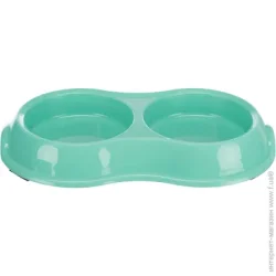Trixie Миска для кішок подвійна пластик 2x0.2 л 11 см (249985)