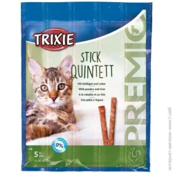 Trixie Лакомство Премио Quadro-Sticks палочки птица и печень 5 г 5 шт./уп.